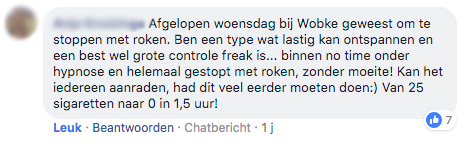 Stoppen met roken recentie